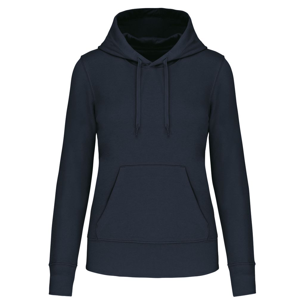Kariban Damen Hoodie Classic Hooded Kapuzenpullover Kapuzensweatshirt, Größe:L, Farbe:Navy Blau