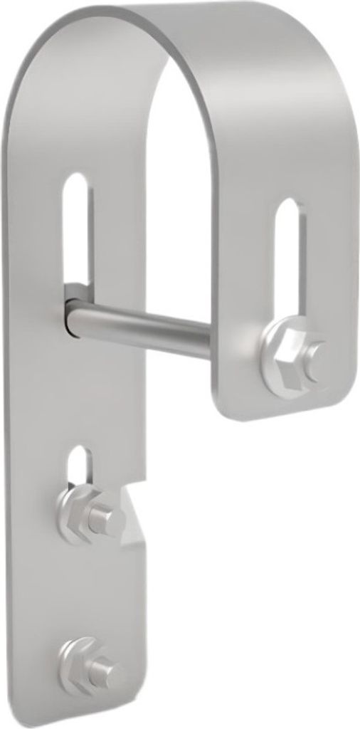 Balkonkraftwerk Halterung 2x Rundhaken, Halterung Aufständerung PV Modul Solarhalterung Balkon Haken