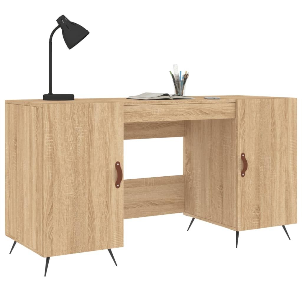 "Winter Sale" Kommoden - Braun Schreibtisch Sonoma-Eiche 140x50x75cm Holzwerkstoff DE2663782