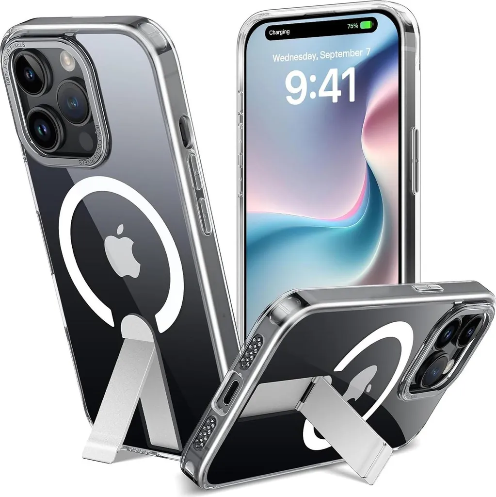 Cover Professionale iPhone 14 Pro MagSafe Stand per Business e Video