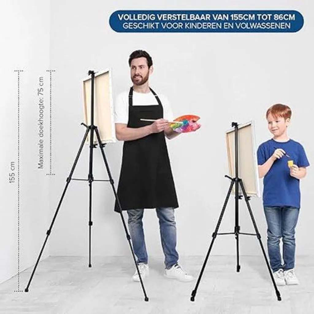 Chevalet pour peindre sur table 52,5 cm idéal pour débuter la peinture