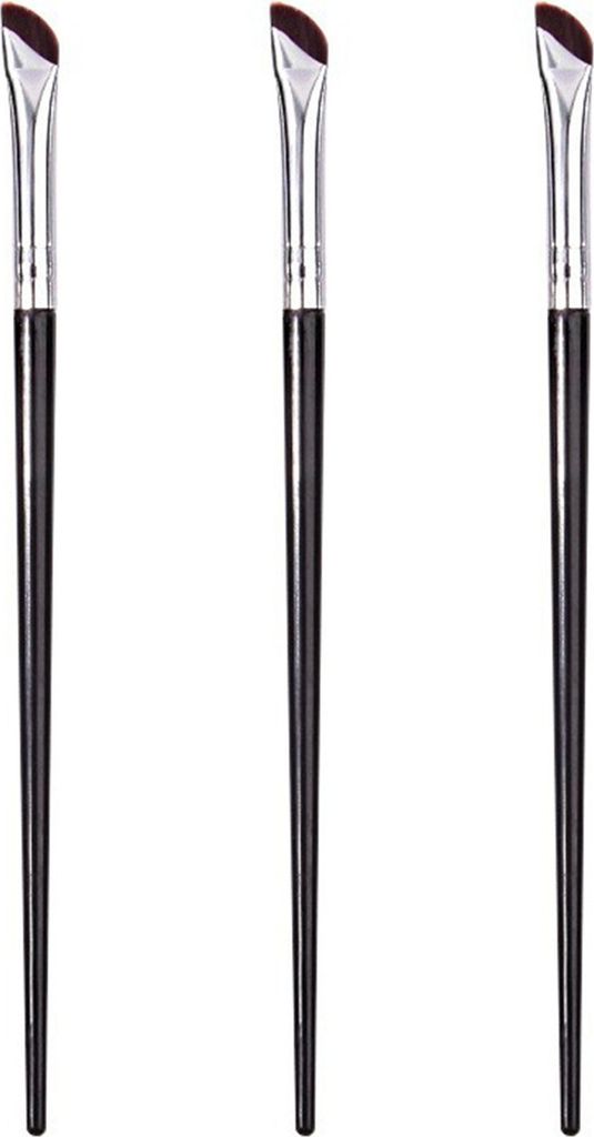 3-teiliges doppelköpfiges Augenbrauenpinsel-Set, Spiral-Fase, Augen-Make-up-Pinsel, Kunststoffgriff, Wimpernbürste, professioneller Wimpernkamm, ...