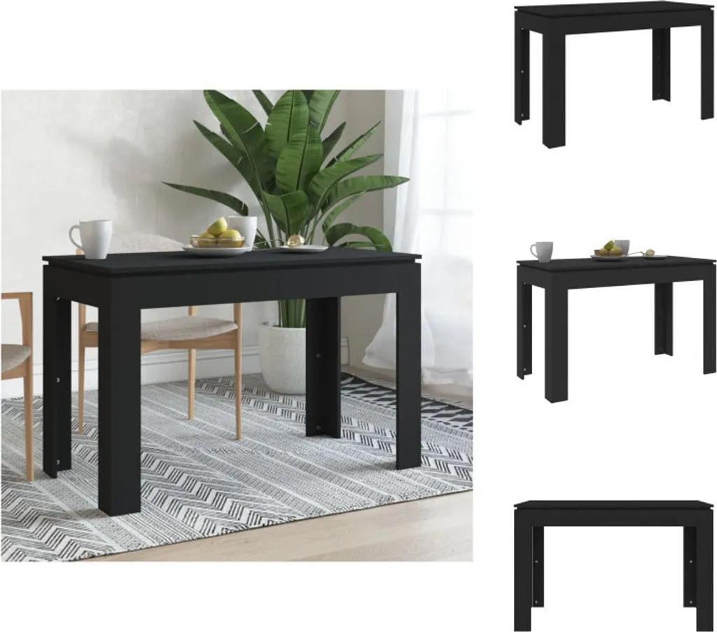 Offerta Tavolo da Pranzo vidaXL Nero 120x60 - Design e Risparmio