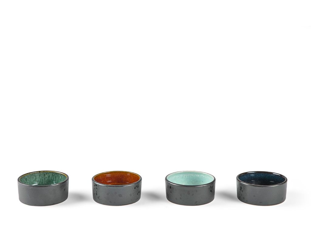 Bitz Minischalen Set black/farbig 4tlg.