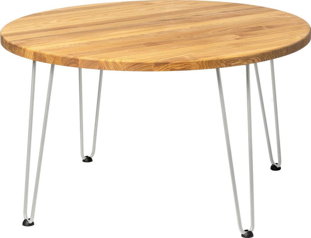 LAMO Manufaktur Couchtisch rund aus Holz 80 cm | Beistelltisch couch | Wohnzimmertisch rund, Kaffeetisch, runder Couchtisch | Stärke: 28 mm, Farbe...