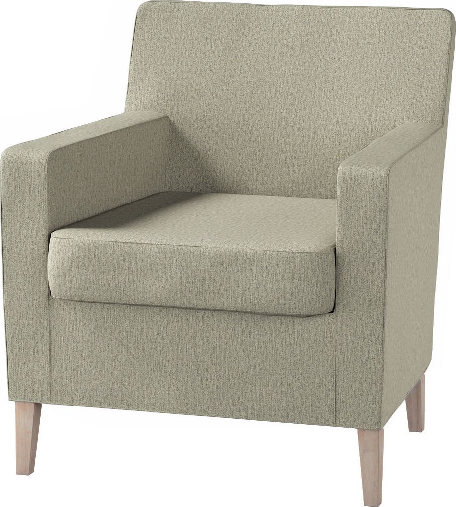 Dekoria Bezug für Karlstad Sessel (hoch), beige, Sesselhusse, Karlstad Sessel (hoch)