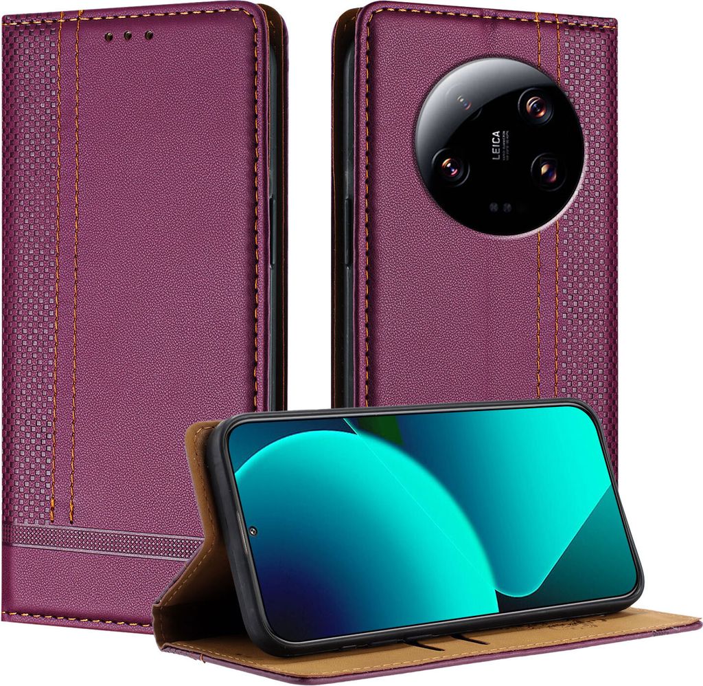 Handyhülle für Xiaomi 13 Ultra Leder Flip Klappbare Produktbild 