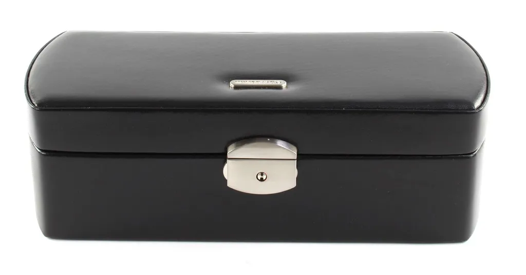 Porta Orologi WINDROSE Merino Nero - Organizzatore Gioielli Elegante