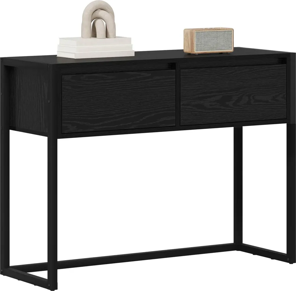 vidaXL Mobile Tavolino Nero 100x36x75 - Praticità e Stile - 3