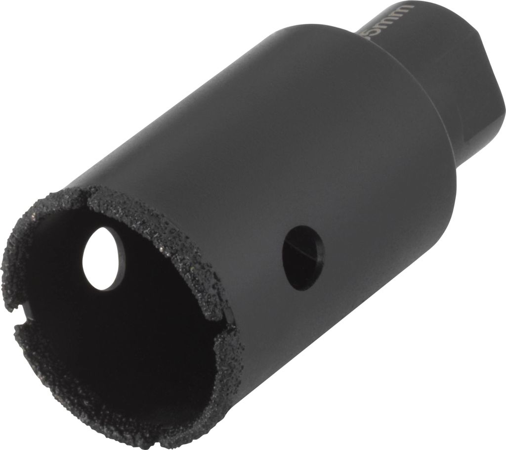 wolfcraft Bohrkrone, diamantbestreut ?Ceramic?, für Winkelschleifer, Arbeitsdurchmesser 35mm, 5943000