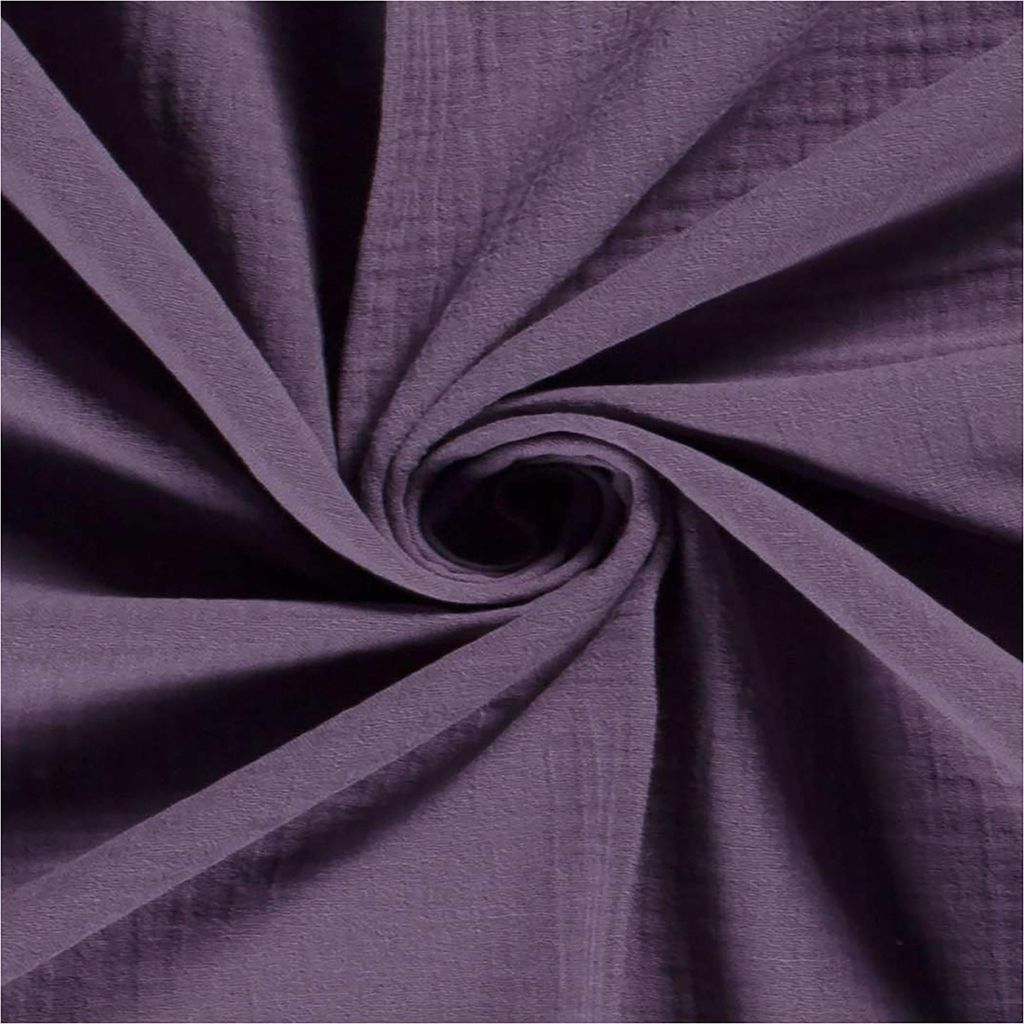 50x130cm Musselin Stoff uni Meterware Mulltuch Baumwolle