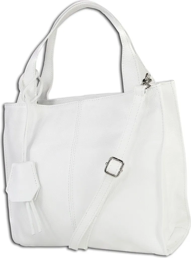Sac à main Toscanto Shopper blanc en cuir véritable modèle OTT155SW