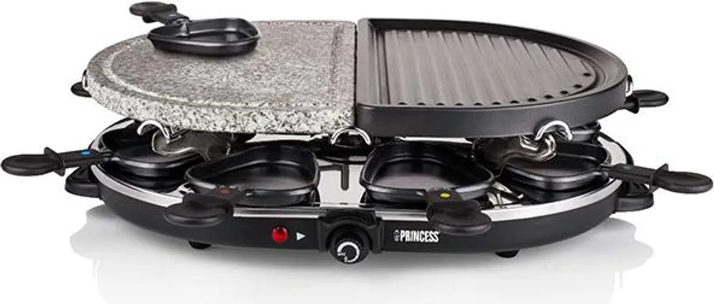 Princess 162710 Stone & Grill Party - Raclette 8 Persone 1200W