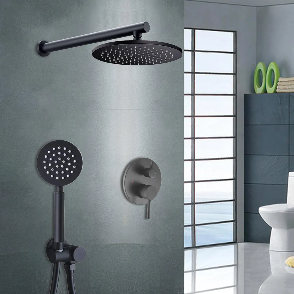 Douche haute pression en laiton - Finis les faibles débits d'eau muraux - 4