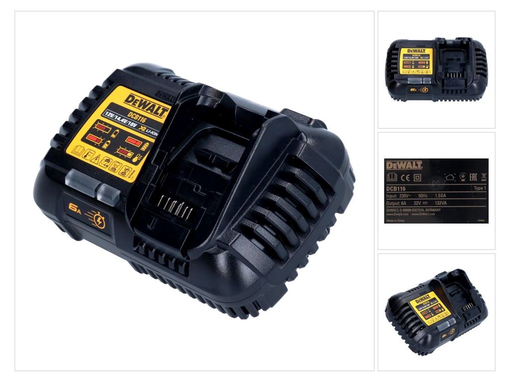 DeWalt System-Schnellladegerät DCB116 für XR Akkus von 10,8 Produktbild 
