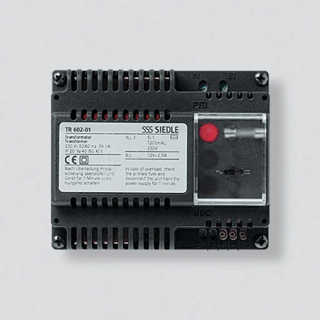 Bloc Alimentation Siedle TR 602-01 pour Maintenance Système Interphone
