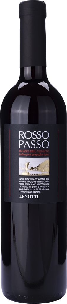 A bottle of red wine on a white background.