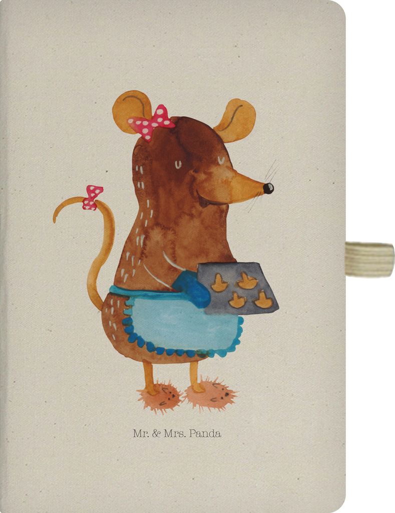 Mr. & Mrs. Panda Journal Maus Kekse - Transparent - Geschenk, Winter, Tagebuch, Weihnachten, Kladde, Reisetagebuch, Plätzchen, Backen, notizbuch, ...