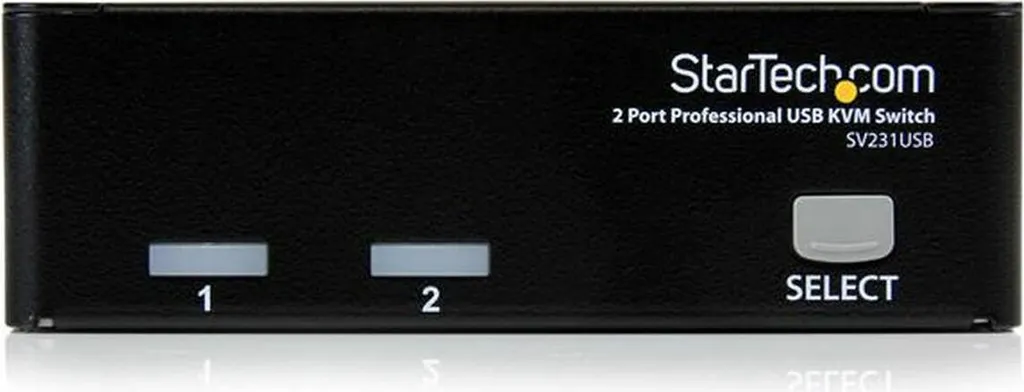 Switch KVM SV231USBGB StarTech avec hub USB et commutation par bouton