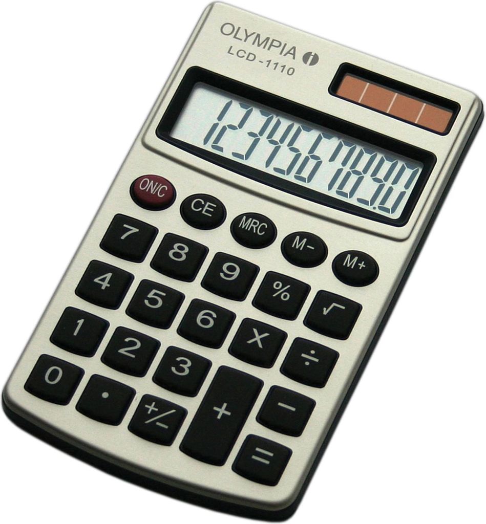 Olympia Taschenrechner LCD-1110 silber Produktbild 