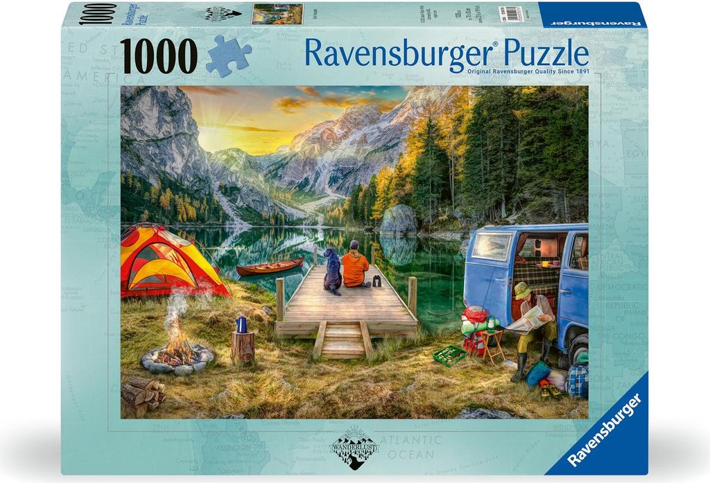 Ravensburger Puzzle 12000076 - Calm Campsite - 1000 Teile Puzzle für Erwachsene und Kinder ab 14 Jahren