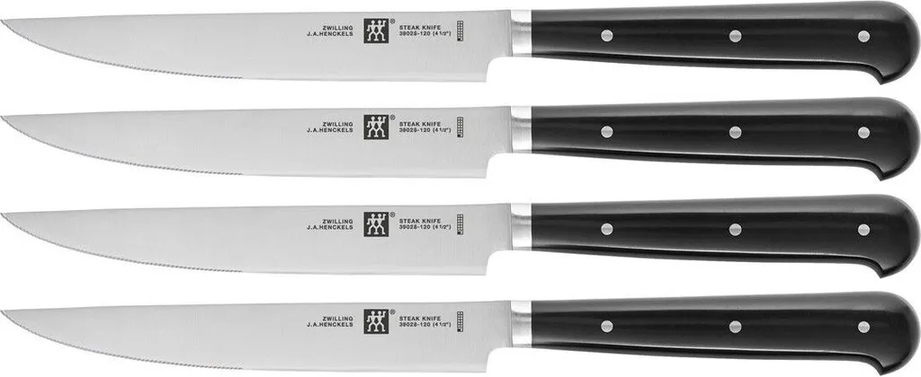 Set Coltelli Carne Zwilling 4 Pezzi - Taglio Netto per BBQ e Steak