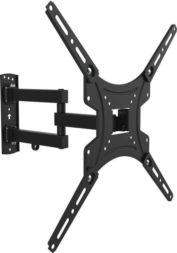 Draaibare TV-beugel voor 13-60 inch, max. 30 kg, VESA 400x400, verticale kanteling +/- 12°, 180° draaibaar, uitklapbaar 36,5 cm