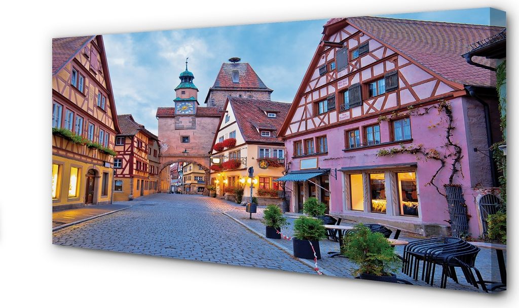 Leinwandbild 140x70 Wandkunst Deutschland Altstadt