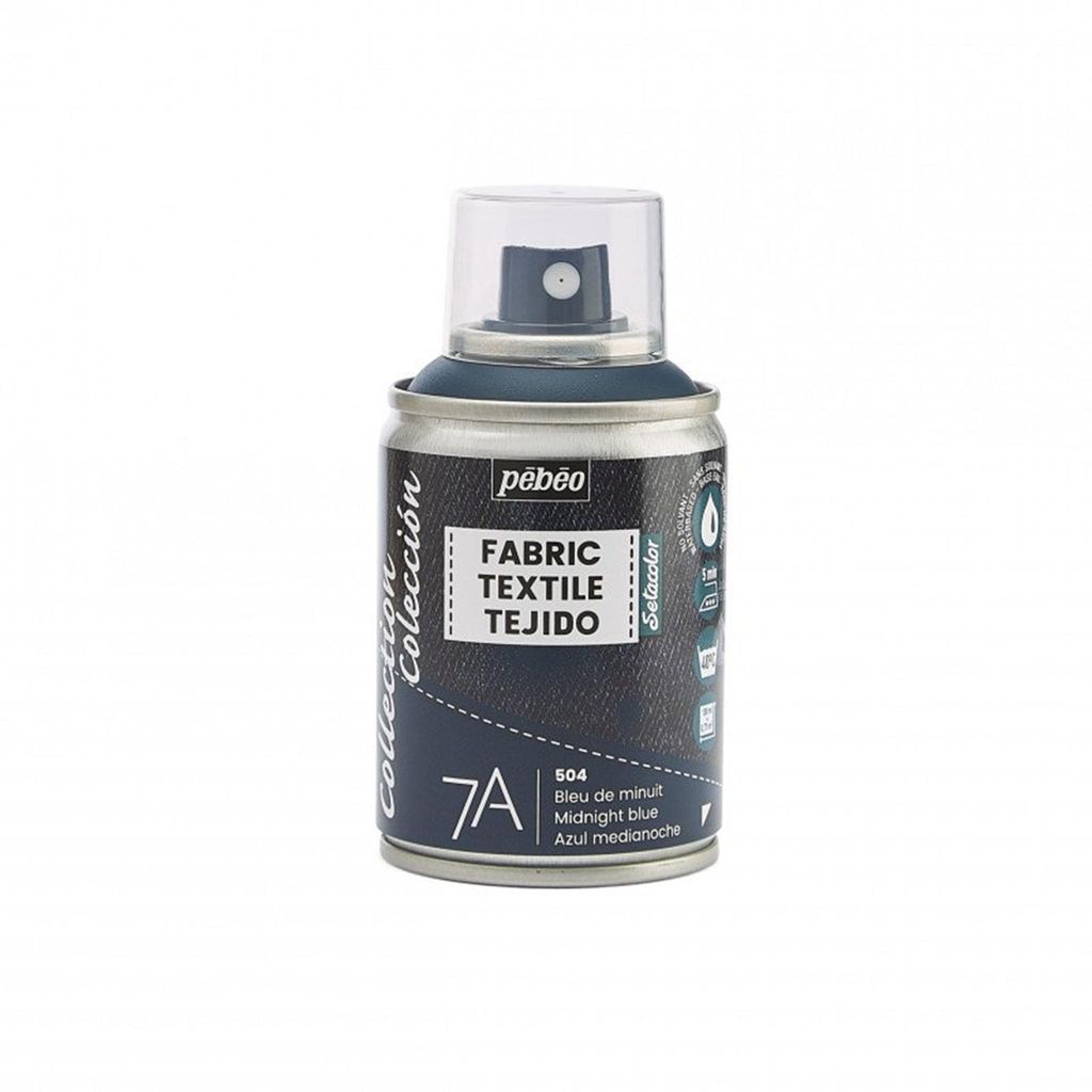 Pebeo 7A Aerosol Textilfarbe auf Wasserbasis, 100 ml, Mitternachtsblau