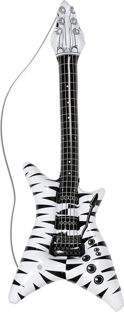 Aufblasbare Gitarre, Zebra, 92 cm 1 Stk. Produktbild 
