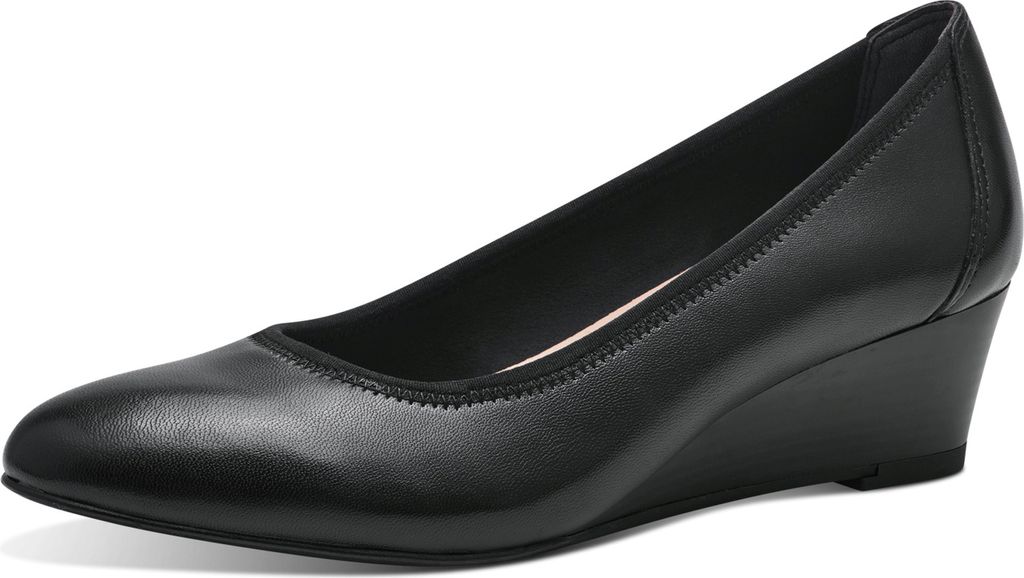 Tamaris Damen Pumps Leder Keilabsatz TOUCHit Fußbett Produktbild 4