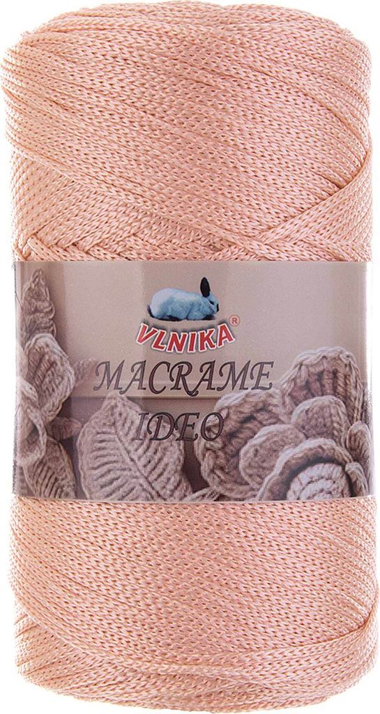 250g Strickgarn Macrame Ideo Unifarben Makramee Häkelgarn Flechtgarn Knüpfgarn