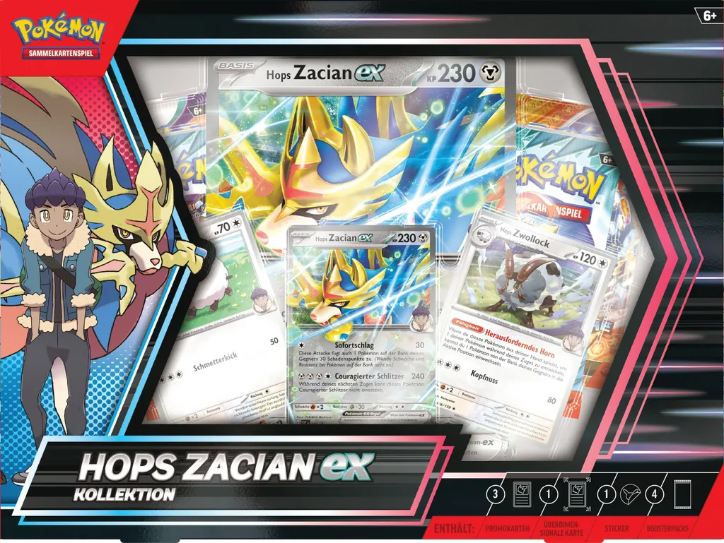 Zacian-ex 2803 Pokémon JCC : Carte Promo Brillante Collection Hops