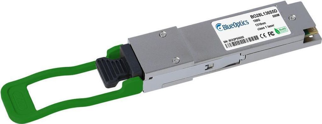Edge Core ET7402-DR1 kompatibler BlueOptics QSFP28 Transceiver für Singlemode 100 Gigabit Highspeed Datenübertragungen in Glasfaser Netzwerken