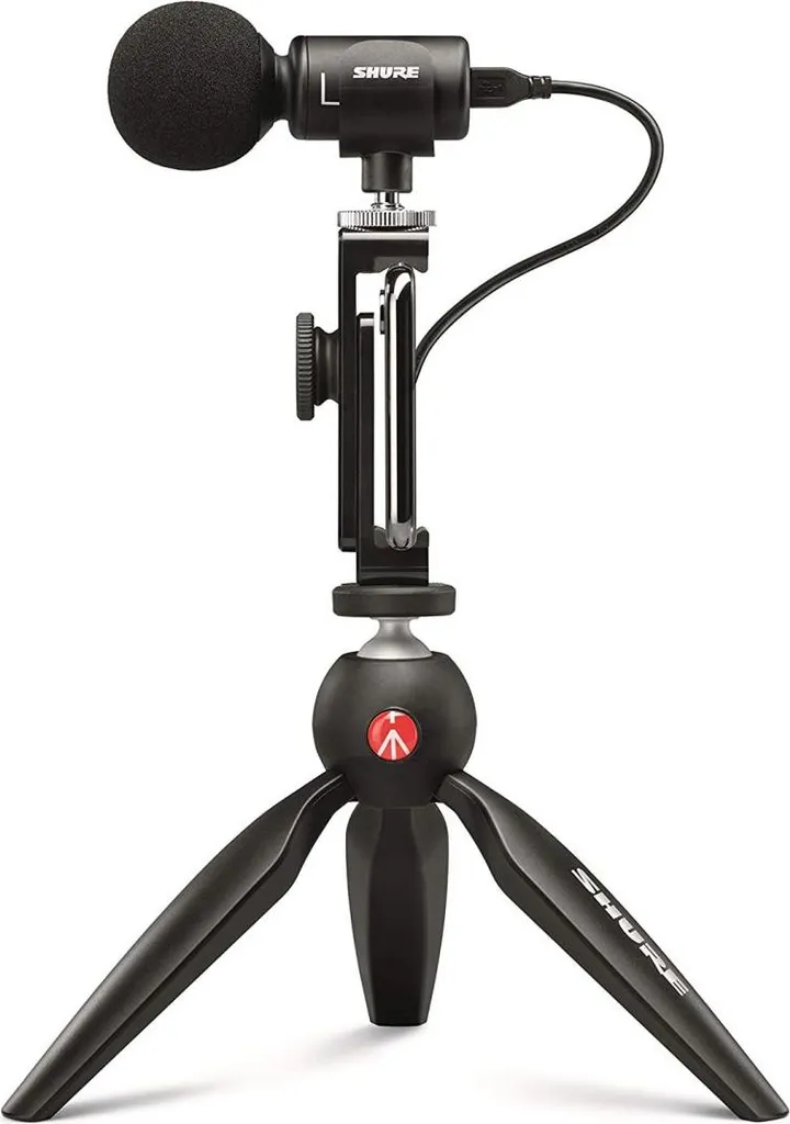 Microphone Vlogging Shure MV88+ Video Kit avec Trépied et Support Mobile - 12