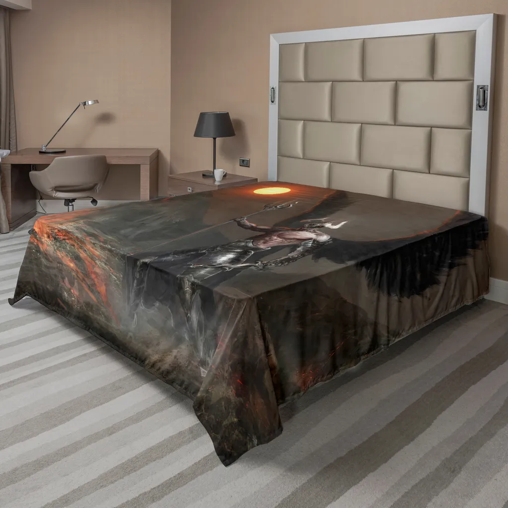 Drap Plat Thème Ange et Diable en Tissu Confortable 260 x 228 cm