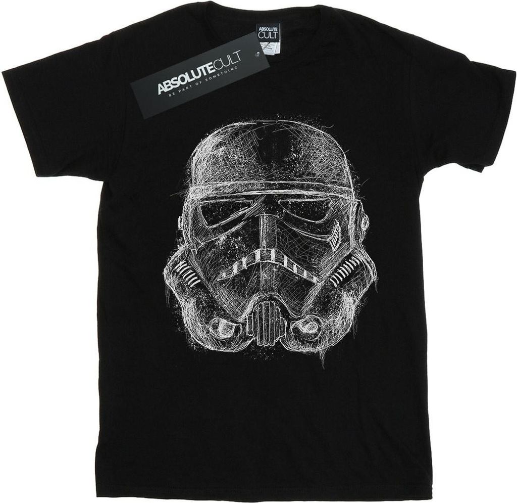 Star Wars - T-Shirt für Mädchen BI48124 (128) (Schwarz)