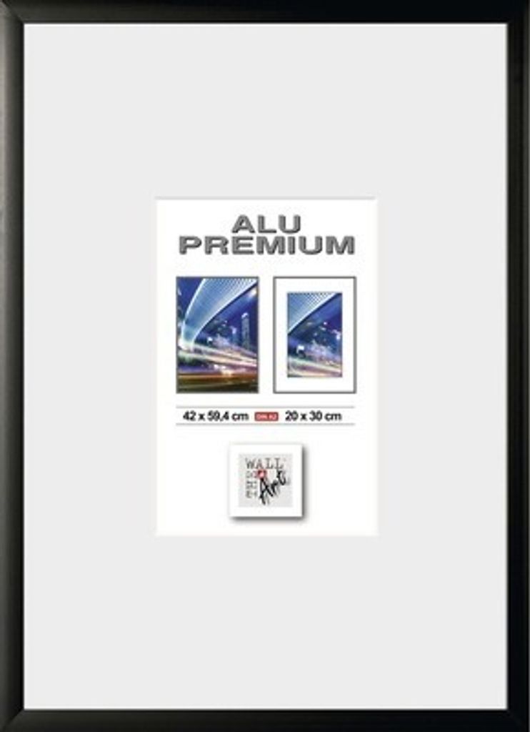 Bilderrahmen Alu Quattro schwarz 42x59,4 cm (DIN A2)