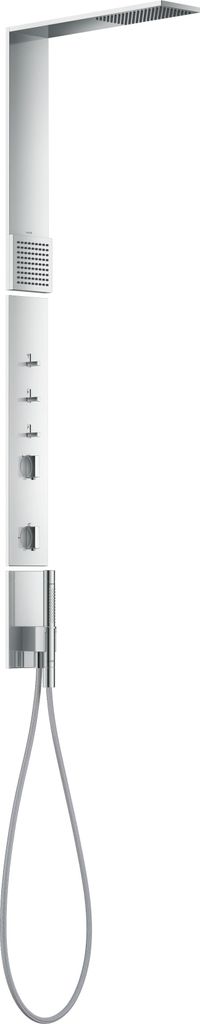 hansgrohe AXOR ShowerComposition Duschpaneel, mit Thermostat, Kopfbrause 110/220, Schulterbrause, inklusive Zubehör, 12595000