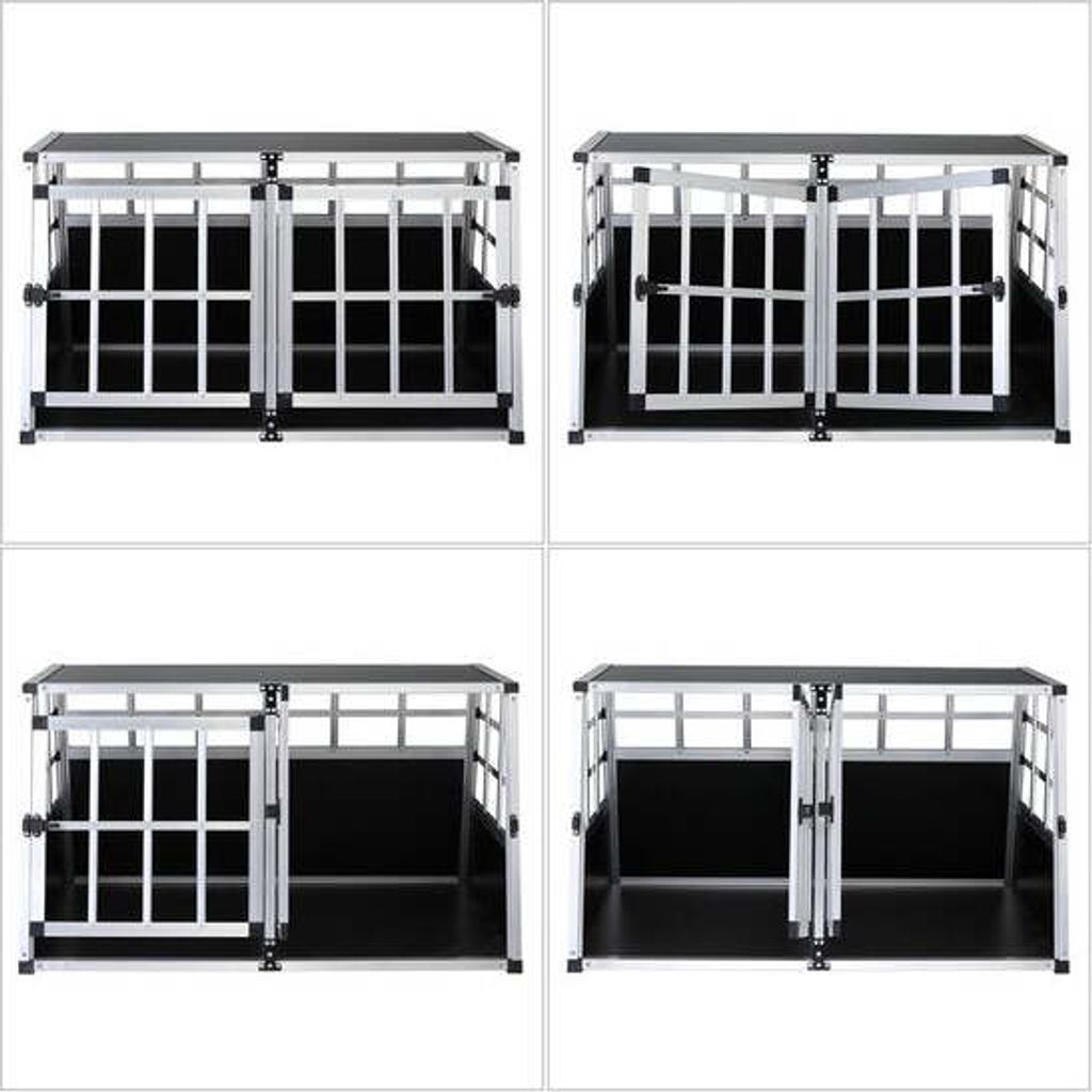 CADOCA® Hundetransportbox Aluminium Hundebox Kofferraum Produktbild 12
