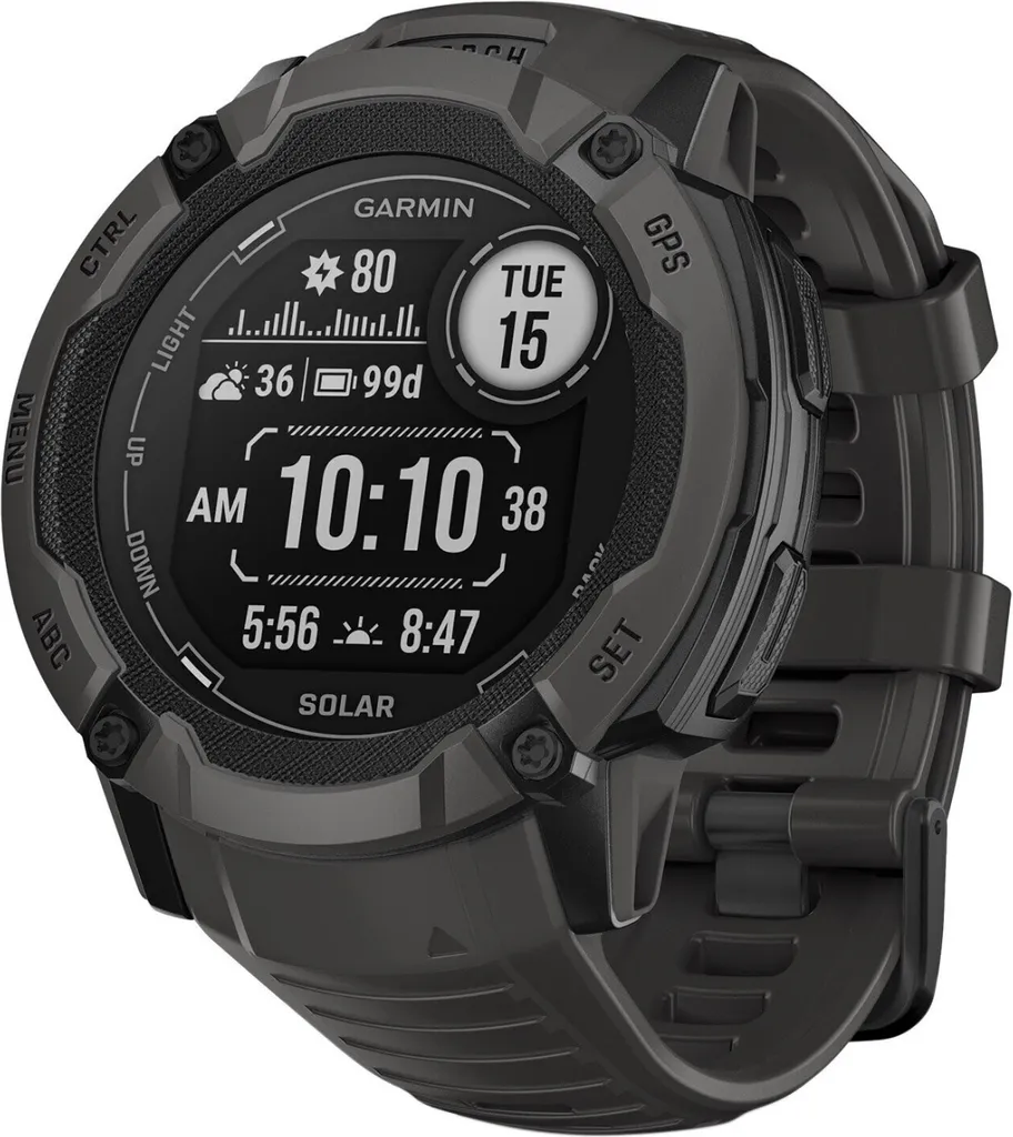 Garmin Instinct 2X Solar Graphite - Montre connectée GPS robuste 50mm