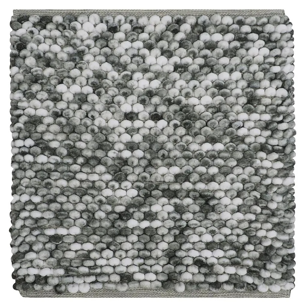 Tapis de Toilette Gris 60x60 cm Caorle Ultra Absorbant et Moelleux
