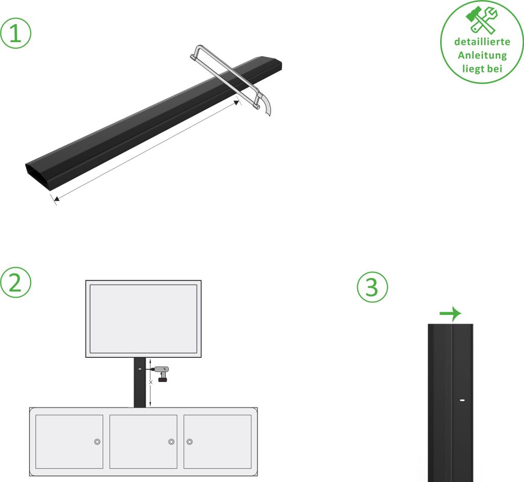 conecto Kabelkanal mit 3M Klebeband selbstklebend Produktbild 7