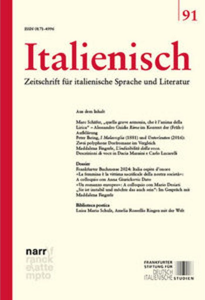 Italienisch Band 91 | 46. Jahrgang, Heft 1