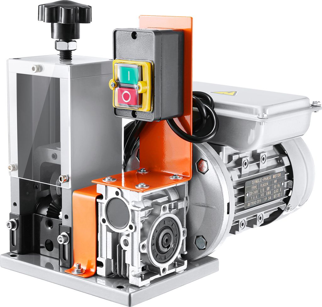 SucceBuy Automatische Abisoliermaschine, 0.06„-0.98“ Elektrische Kabelabisoliermaschine, 180 W, 60 ft/min Drahtschäler, Sichtbare Tiefenrefere...