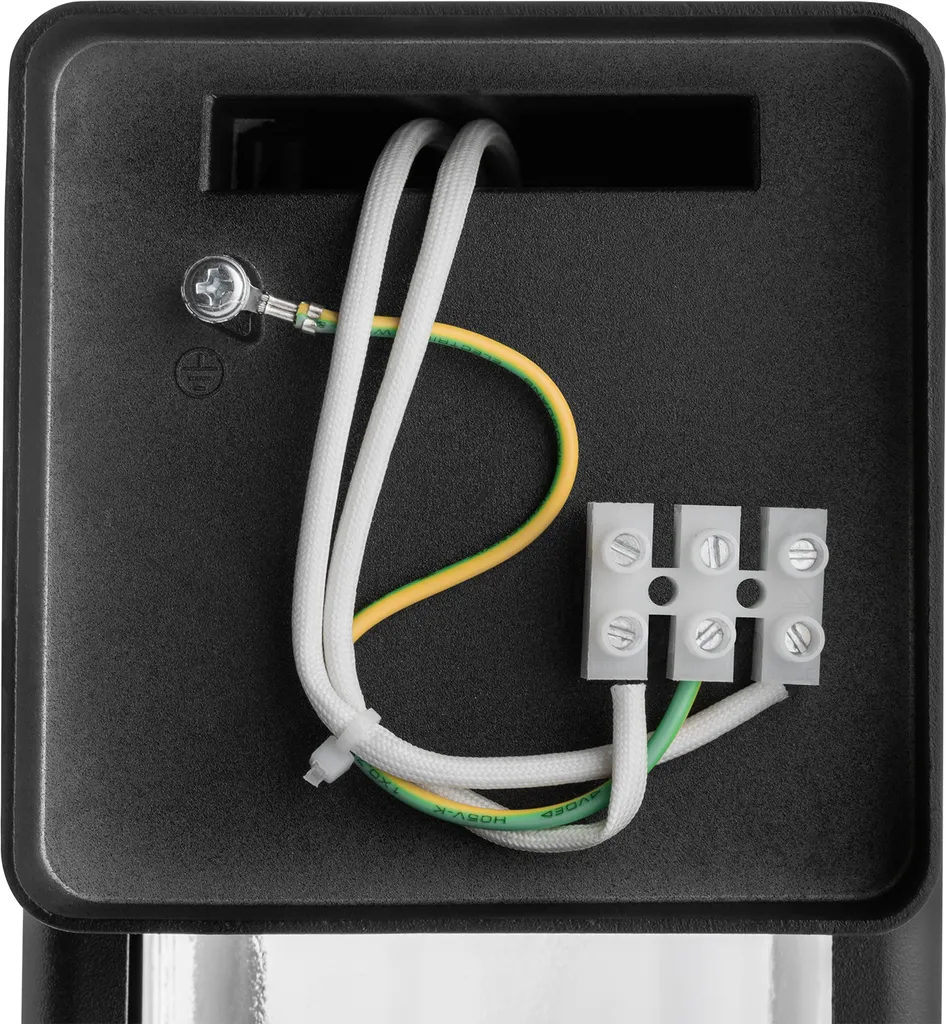 Éclairage de Façade et Terrasse : Applique Murale Vintage Noire IP54 - 4