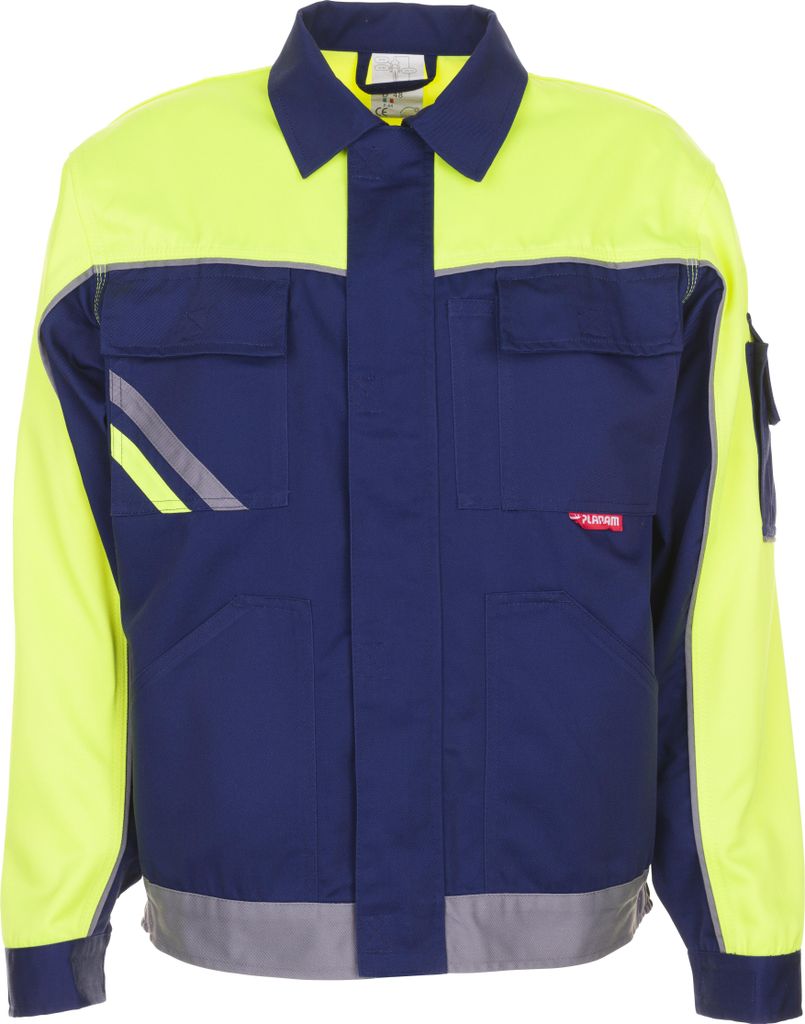 Größe 62 Herren Planam Visline V1 Bundjacke marine gelb zink Modell 2413