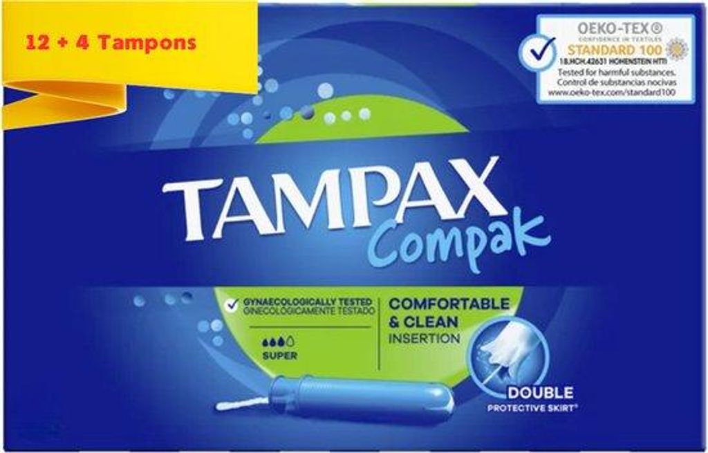 Tampax Compact Maandverband Mega Pack - 16 Stuks