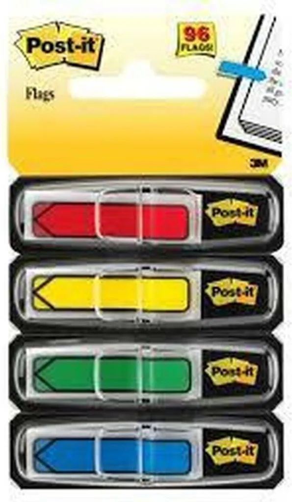 Marque-pages Adhésifs Repositionnables 3M Post-it Index Flèche 96 pcs