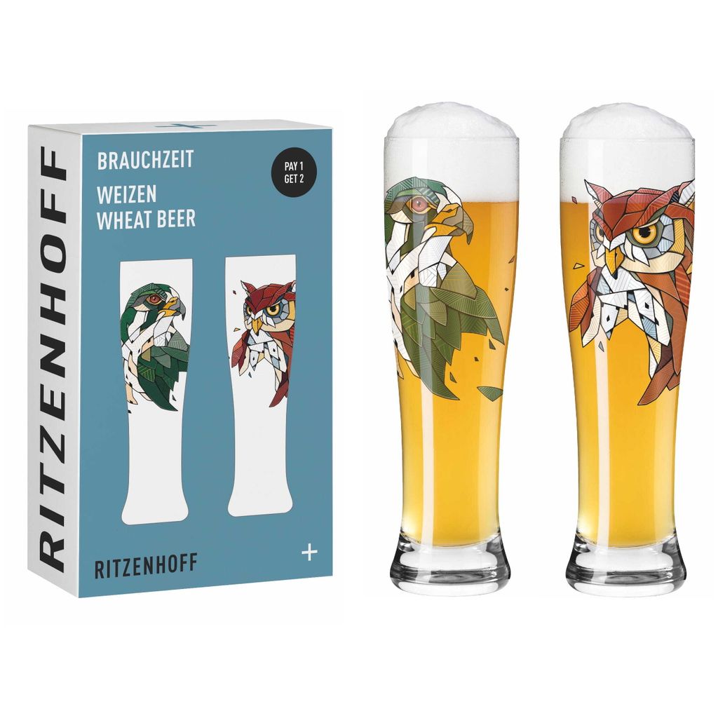Brauchzeit Weizenbierglas-Set F23 Von Andreas Preis